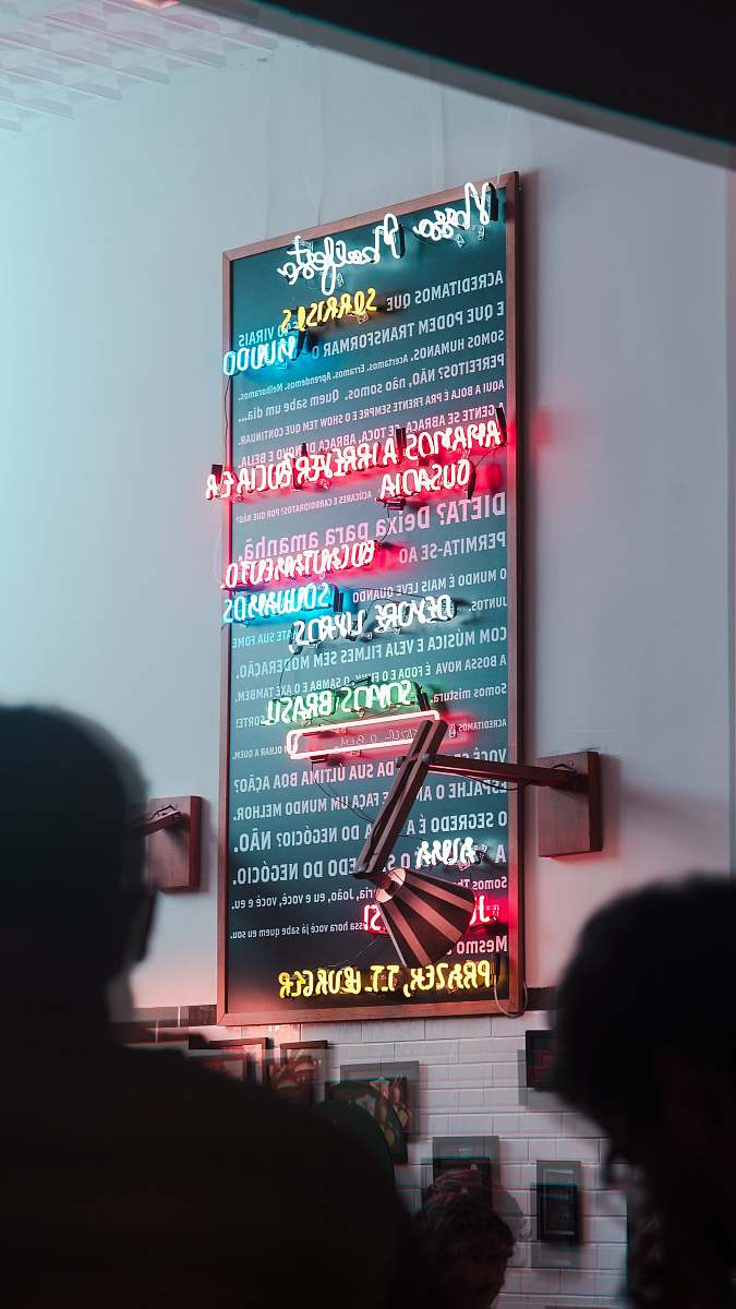 rio de janeiro turned on lighted green board quote